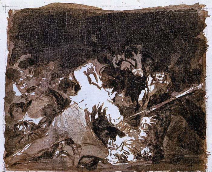 Francisco de goya y Lucientes War scene oil painting image